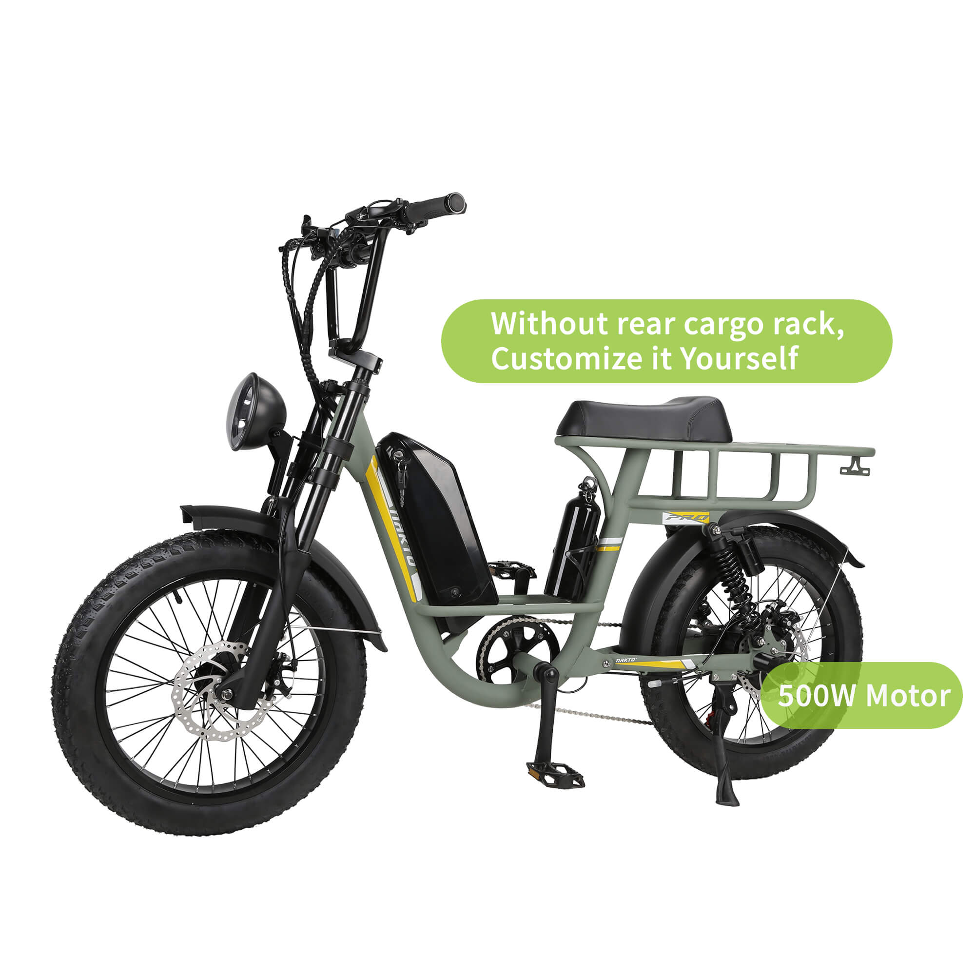 nakto cargo electric bicycle Nakto F4 Step-Thru 750W (or 500W) 48V Electric Cargo Bike