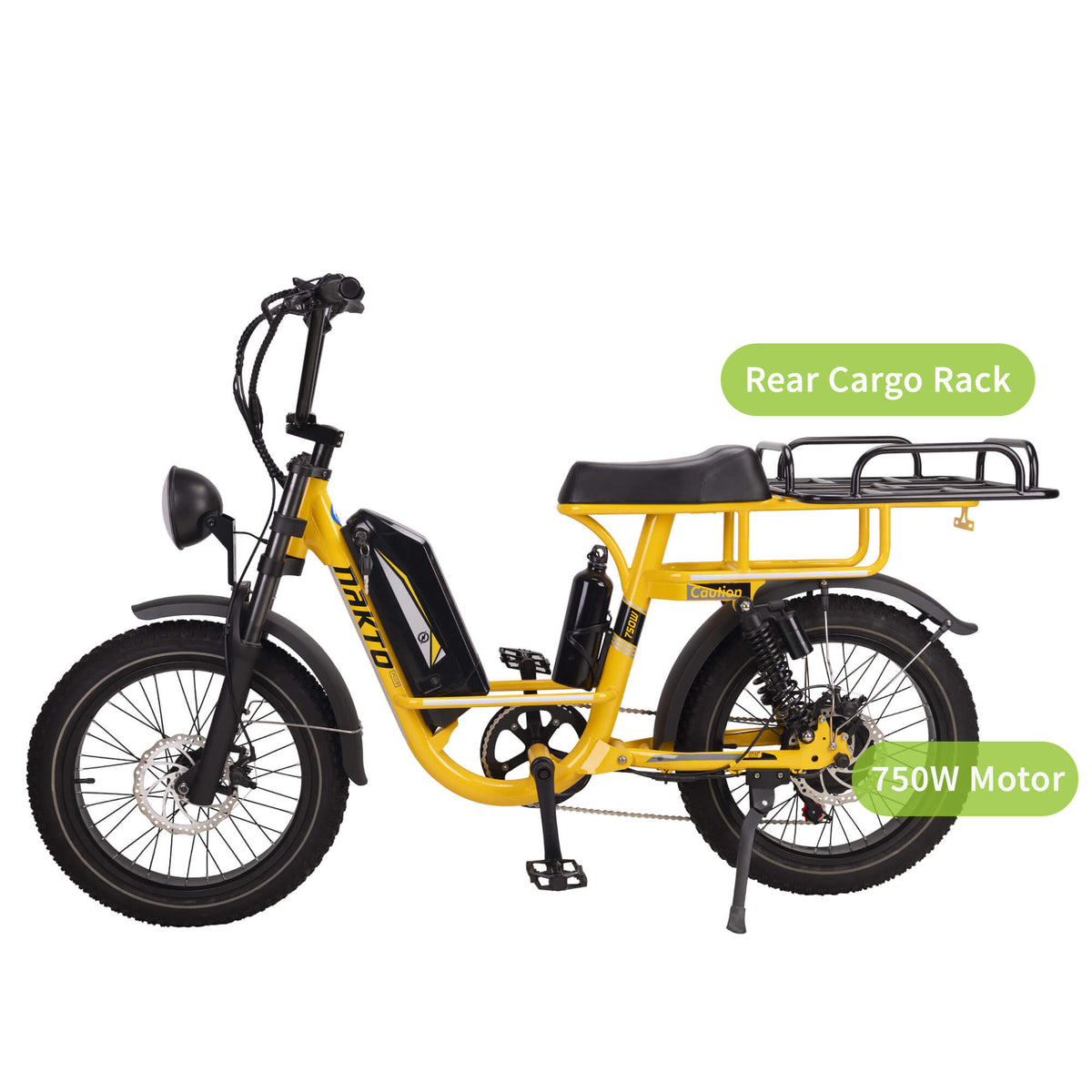 Nakto F4 Step-Thru 750W (or 500W) 48V Electric Cargo Bike