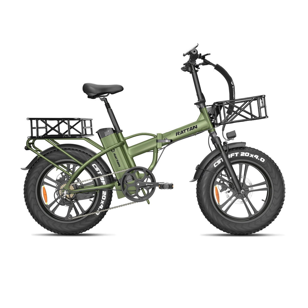 Rattan LM 750 PRO Folding 750W 48V Fat Tire Electric Bike Zoom