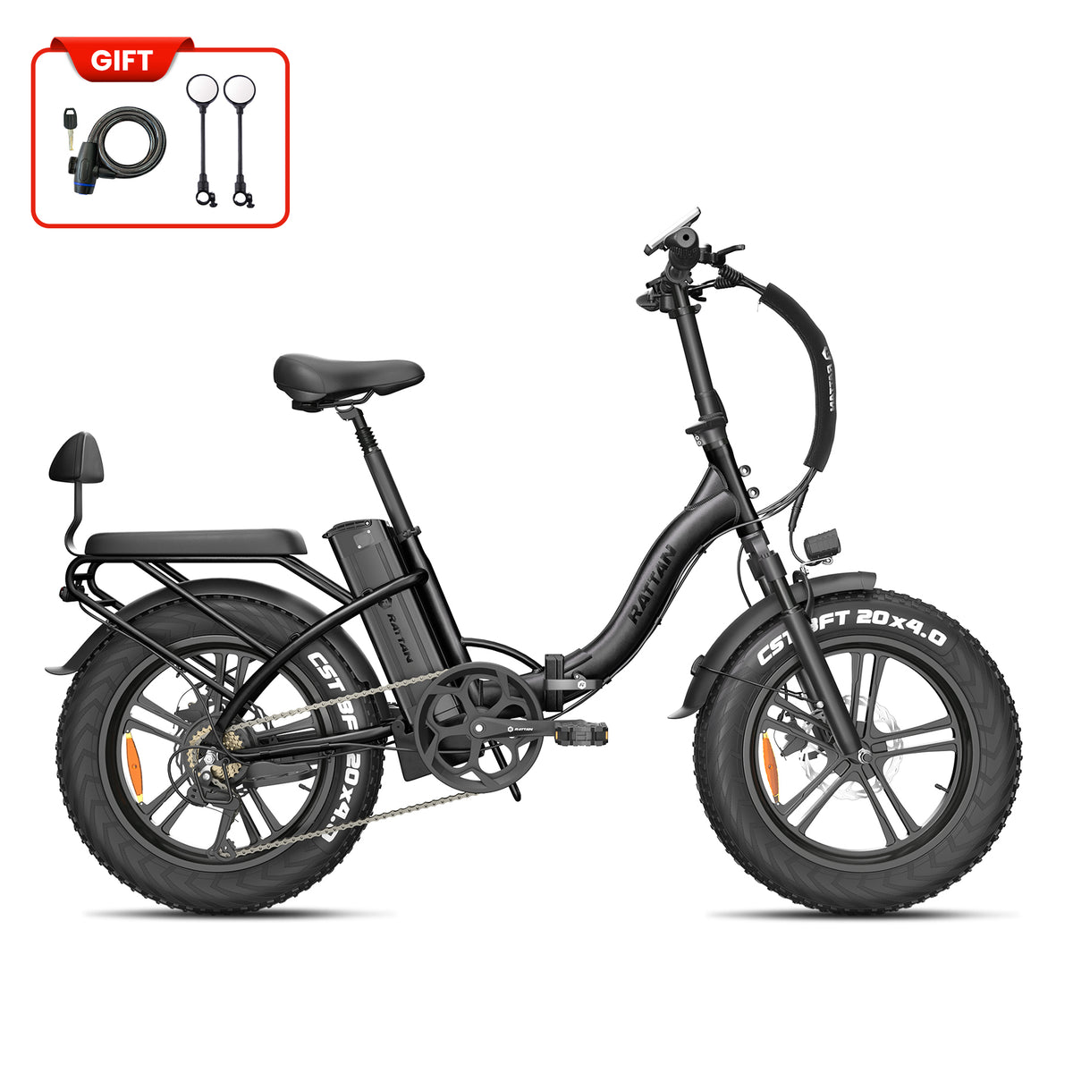Rattan LF-750 Pro 4.0” Fat Tires City Electric Bike, Affordable Electric Bike Purple