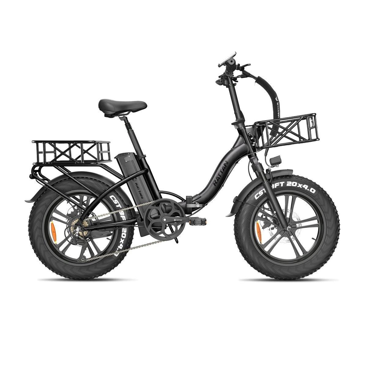 Rattan LF 750 Pro Step Thru Fat Tire 750W 48V Folding Electric Bike Zoom Electric Bikes