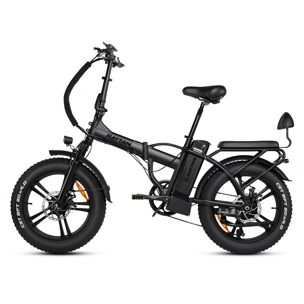 Rattan fat tire on sale folding electric bike