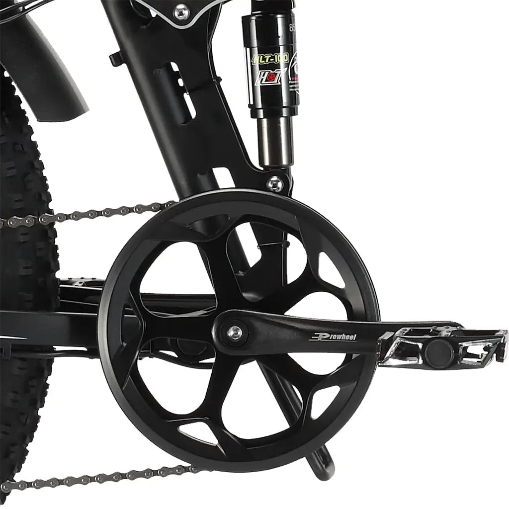 Senada Roamer 1000W 48V 14Ah All Terrain Fat Tire Electric Folding Bike Crank