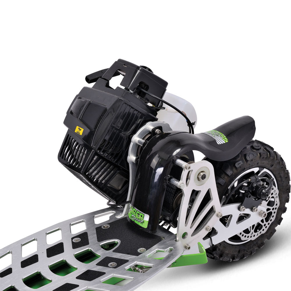 MotoTec UberScoot 70x 63.3cc 2 Stroke Green Gas Powered Scooter