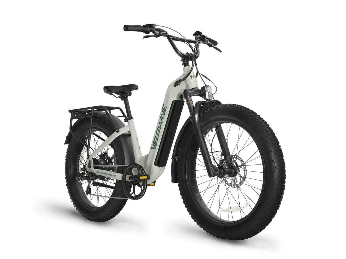 Velowave Ranger 2.0 Step Thru 750W 48V Fat Tire Electric Bike Green