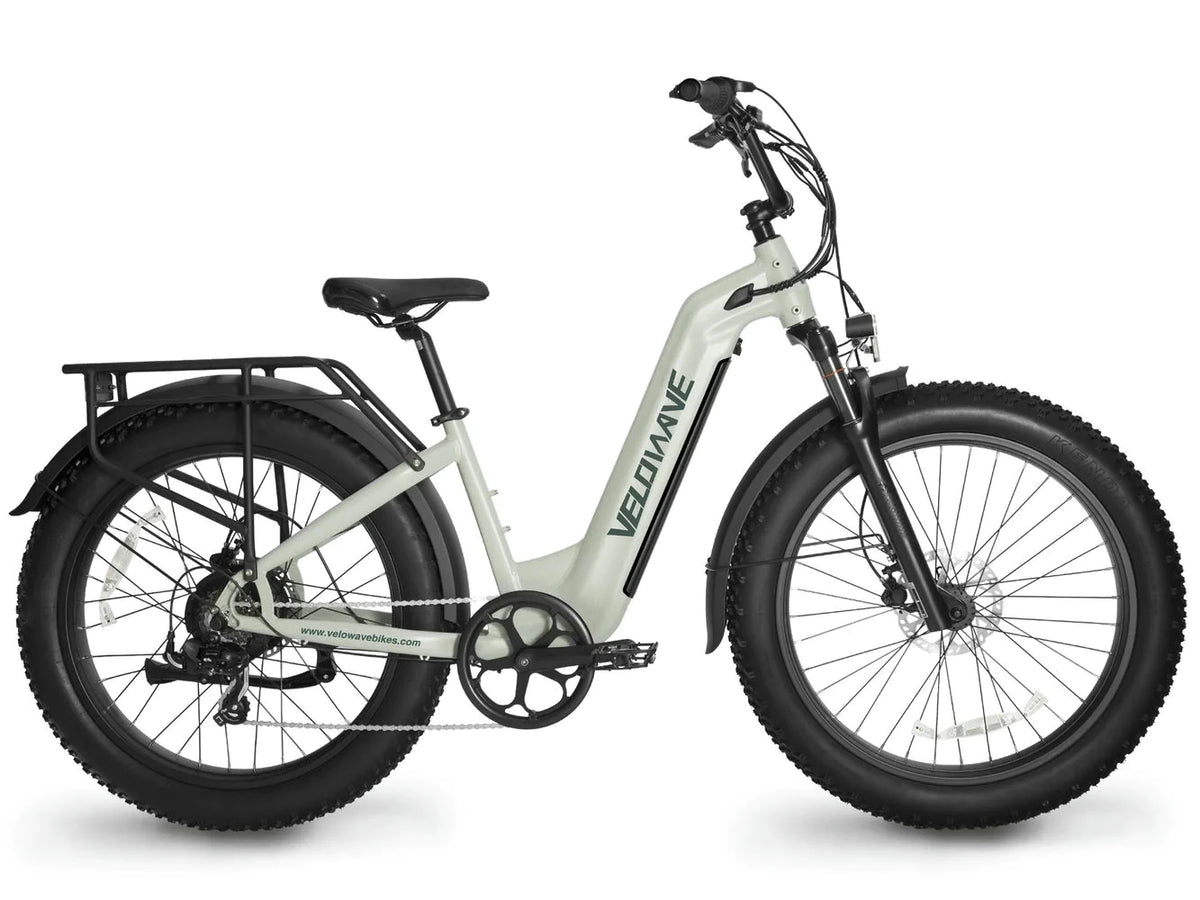 Velowave Ranger 2.0 Step Thru 750W 48V Fat Tire Electric Bike Green