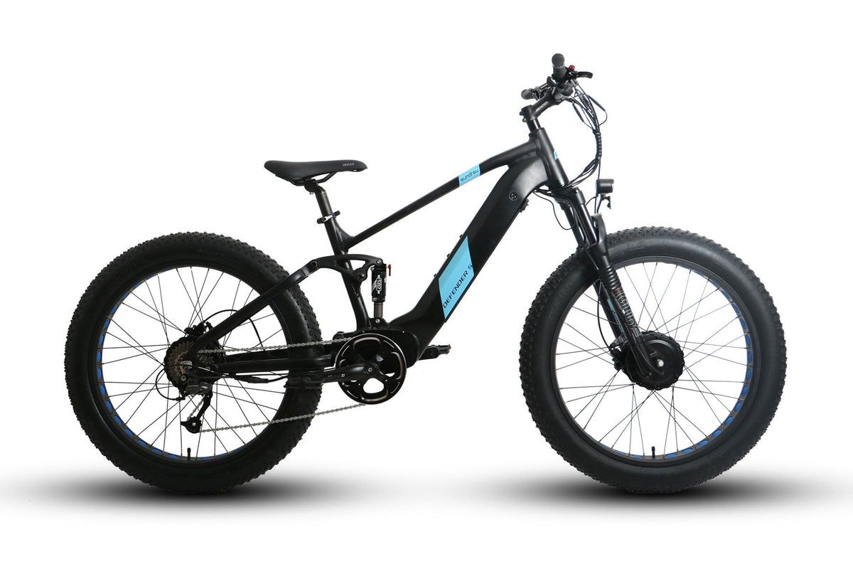 Eunorau Defender S 48V 1500W Dual Suspension Fat Tire Electric Bike
