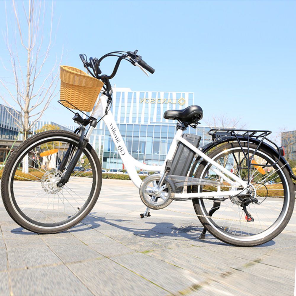 Nakto Stroller City 26 Step Through 350W 36V Electric Bike Zoom Electric Bikes
