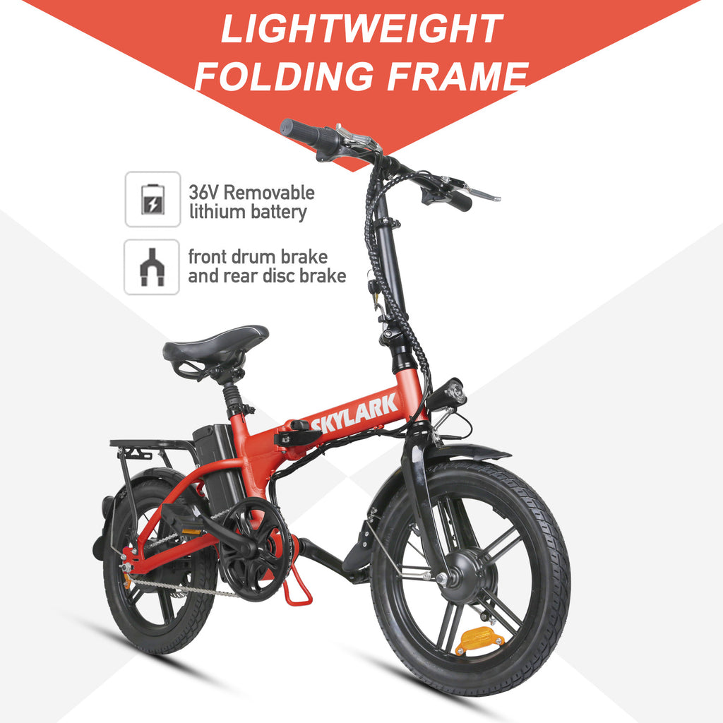 nakto folding electric bicycle Nakto Skylark 16" Folding Electric Bike 250W 36V