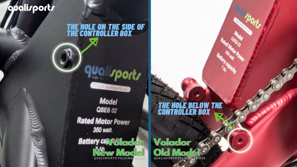 Qualisports Volador QSEB02 350W 36V Electric Folding Bike Rear Rack