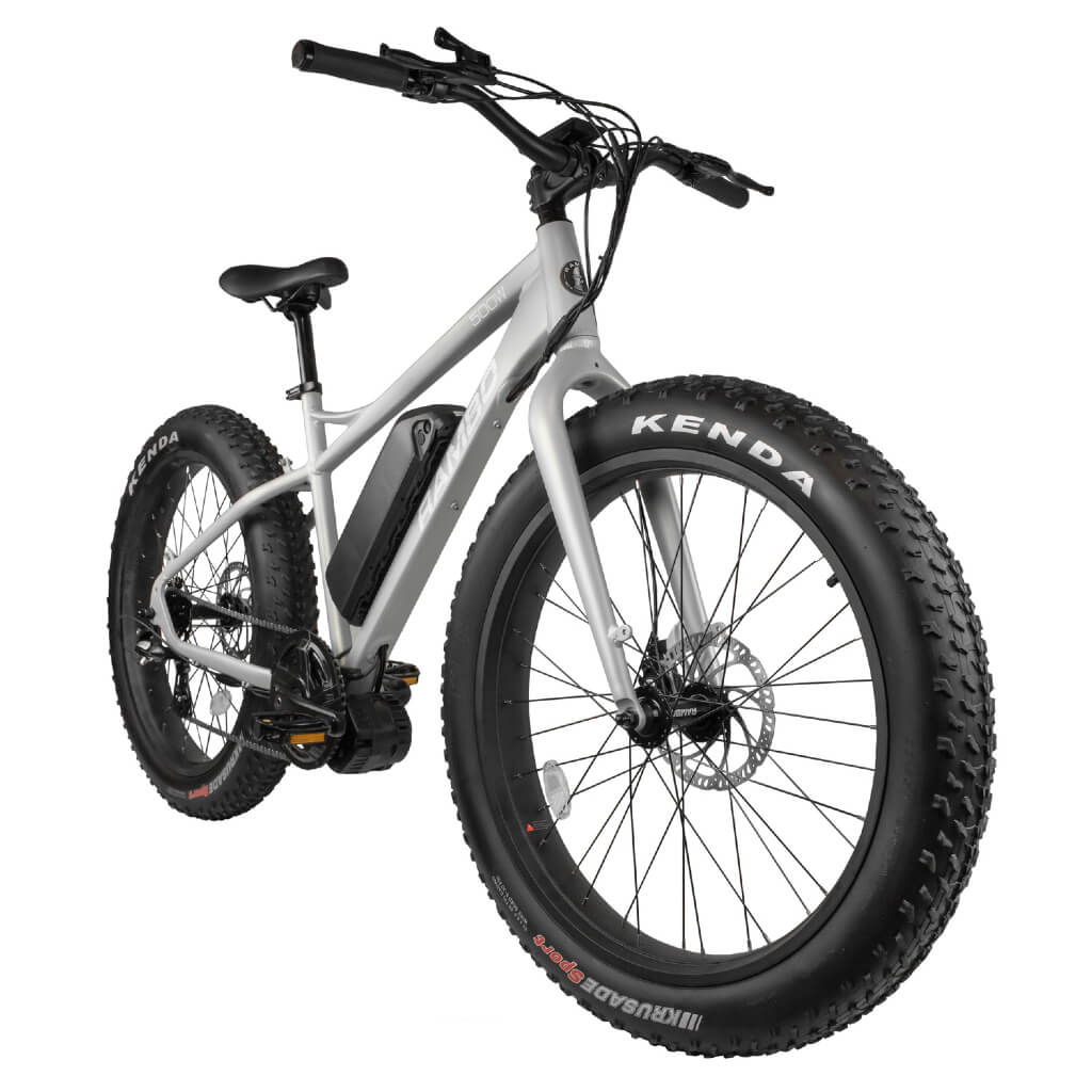 RAMBO Cruiser 500W 48V Mountain Electric Bike-Silver
