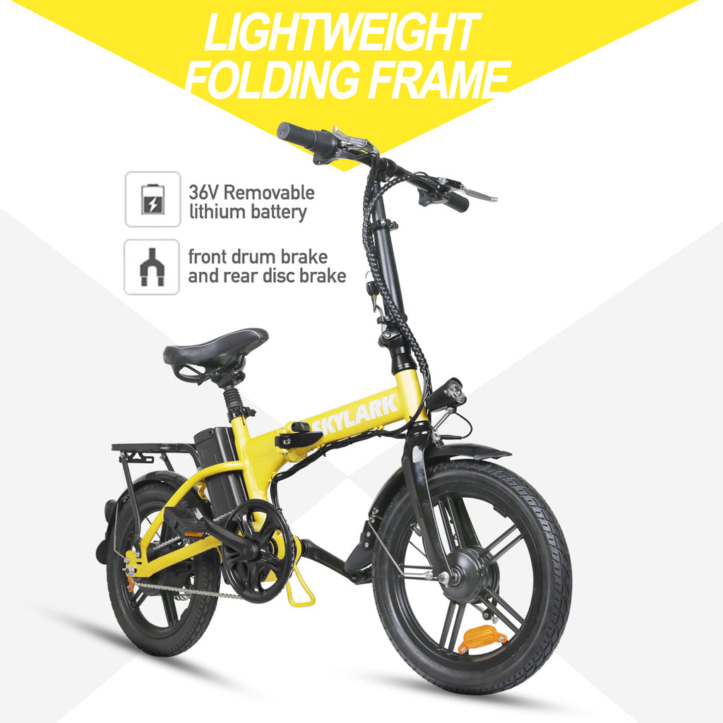 nakto folding electric bicycle Nakto Skylark 16" Folding Electric Bike 250W 36V