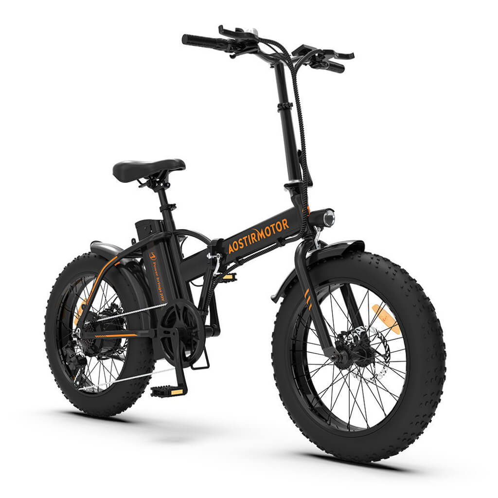 Aostirmotor A20 Fat Tire Folding Electric Bike 500W 36V_black