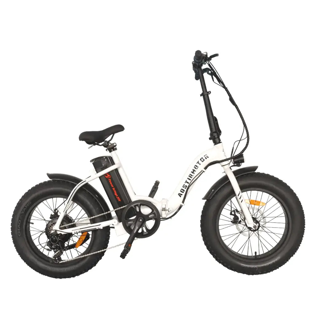 Aostirmotor G20 500W 36V Step thru Fat Tire Electric Folding Bike
