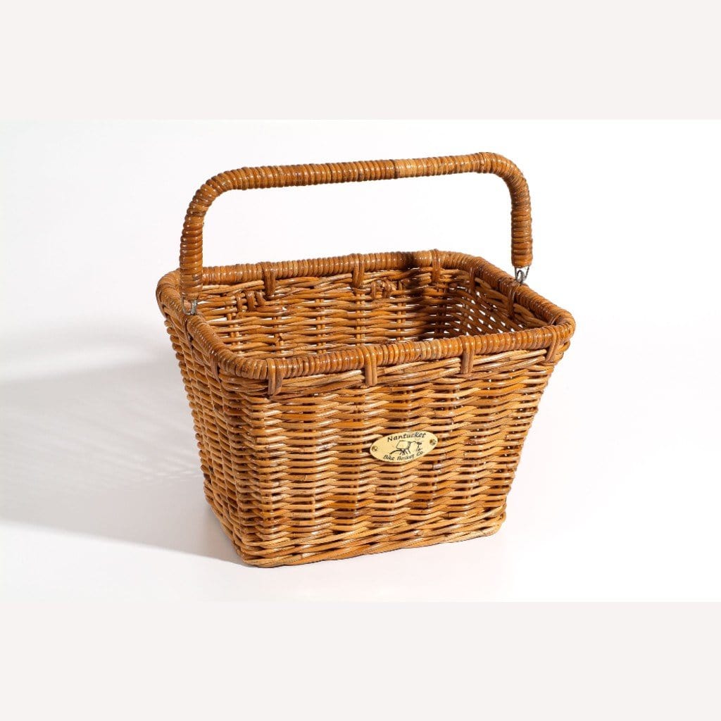 Nantucket Cisco Dutch  Rectangle Basket w/ Hooks
