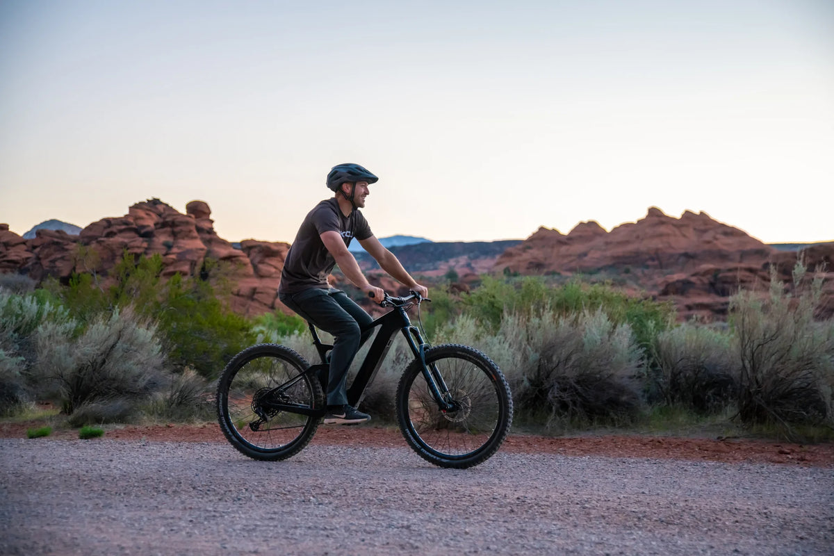 Bakcou Carbon Alpha 500W Mountain Electric Bike Lifestyle
