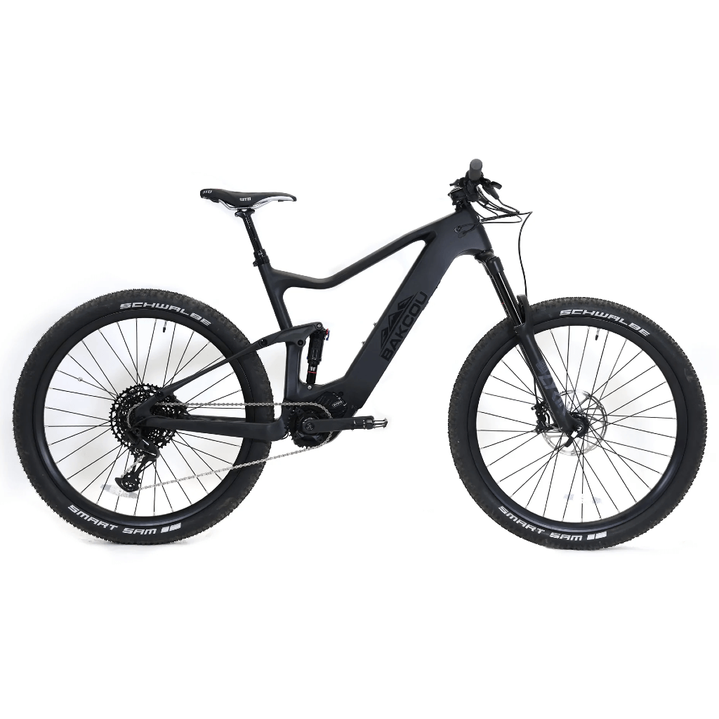 Bakcou Carbon Alpha 500W Mountain Electric Bike Side