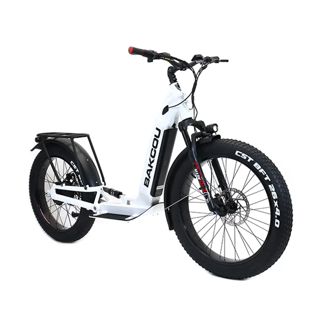 Bakcou Grizzly 1000W 48V Fat Tire Electric Scooter white right