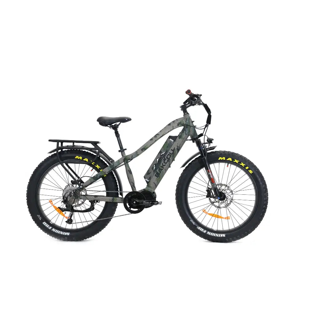 Bakcou Mule Fat Tire Electric Hunting Bike Verde Right Side