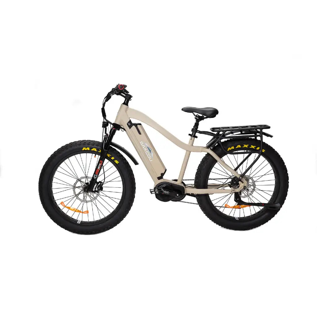Bakcou Mule Fat Tire Electric Hunting Bike Tan Left Side