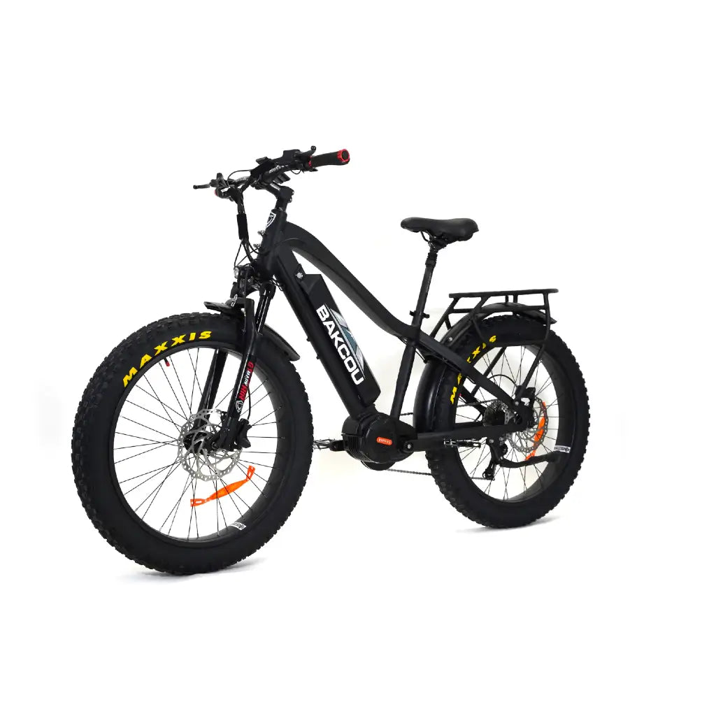 Bakcou Mule Fat Tire Electric Hunting Bike Black Left Slant