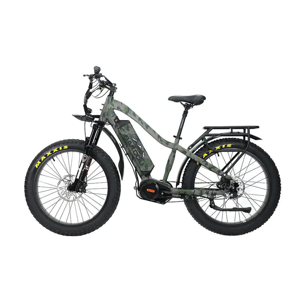 Bakcou Mule Jäger Fat Tire Electric Hunting Bike verde left side
