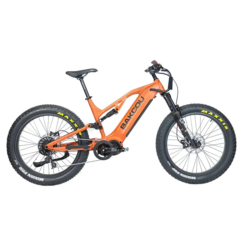 Bakcou Scout Full Suspension Fat Tire Electric Bike orange right side