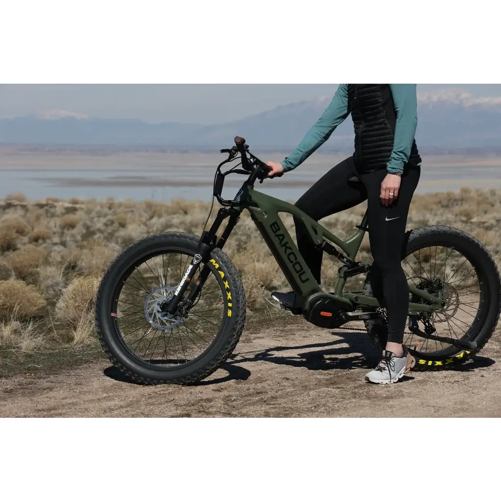 Bakcou Scout Full Suspension Fat Tire Electric Bike Zoom Electric Bikes
