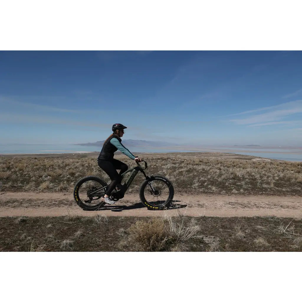 Bakcou Scout Full Suspension Fat Tire Electric Bike black riding