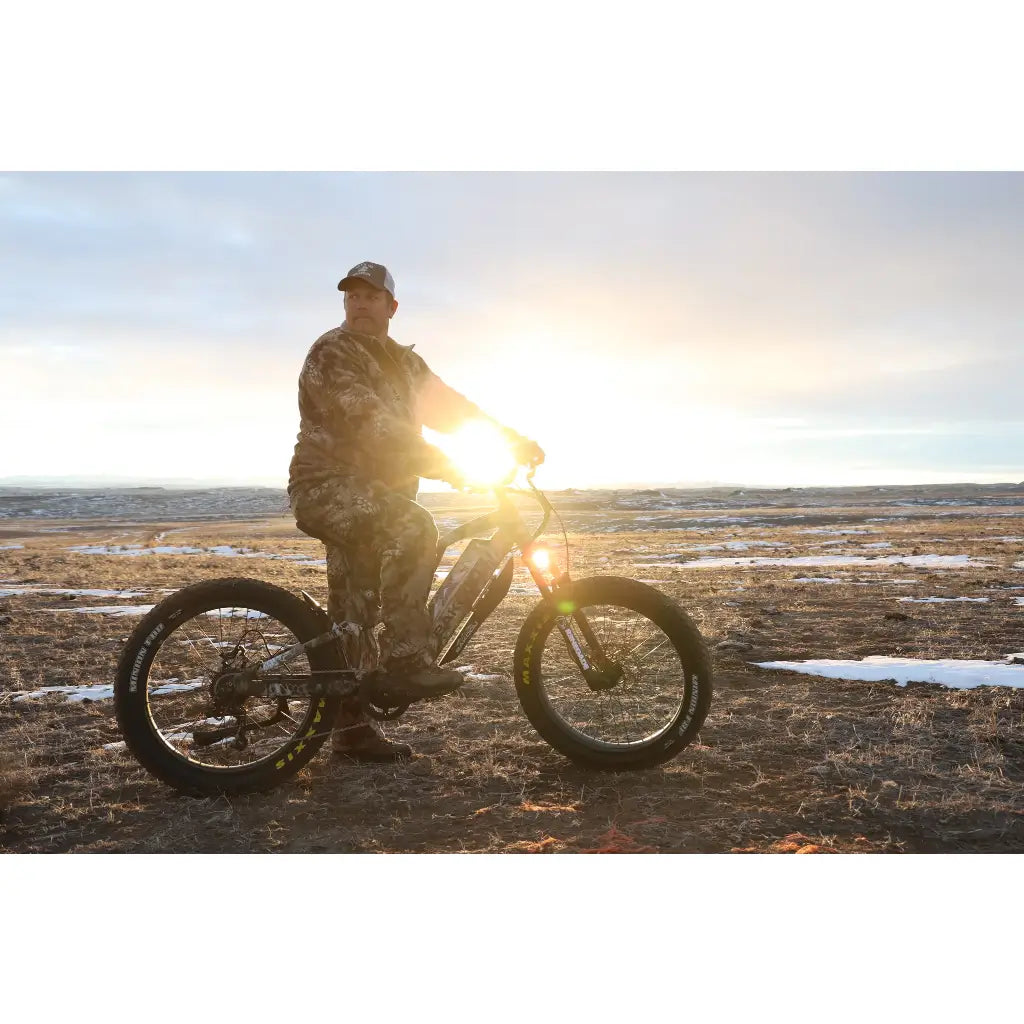 Bakcou Storm Full Suspension Fat Tire Electric Bike kryptek rough
