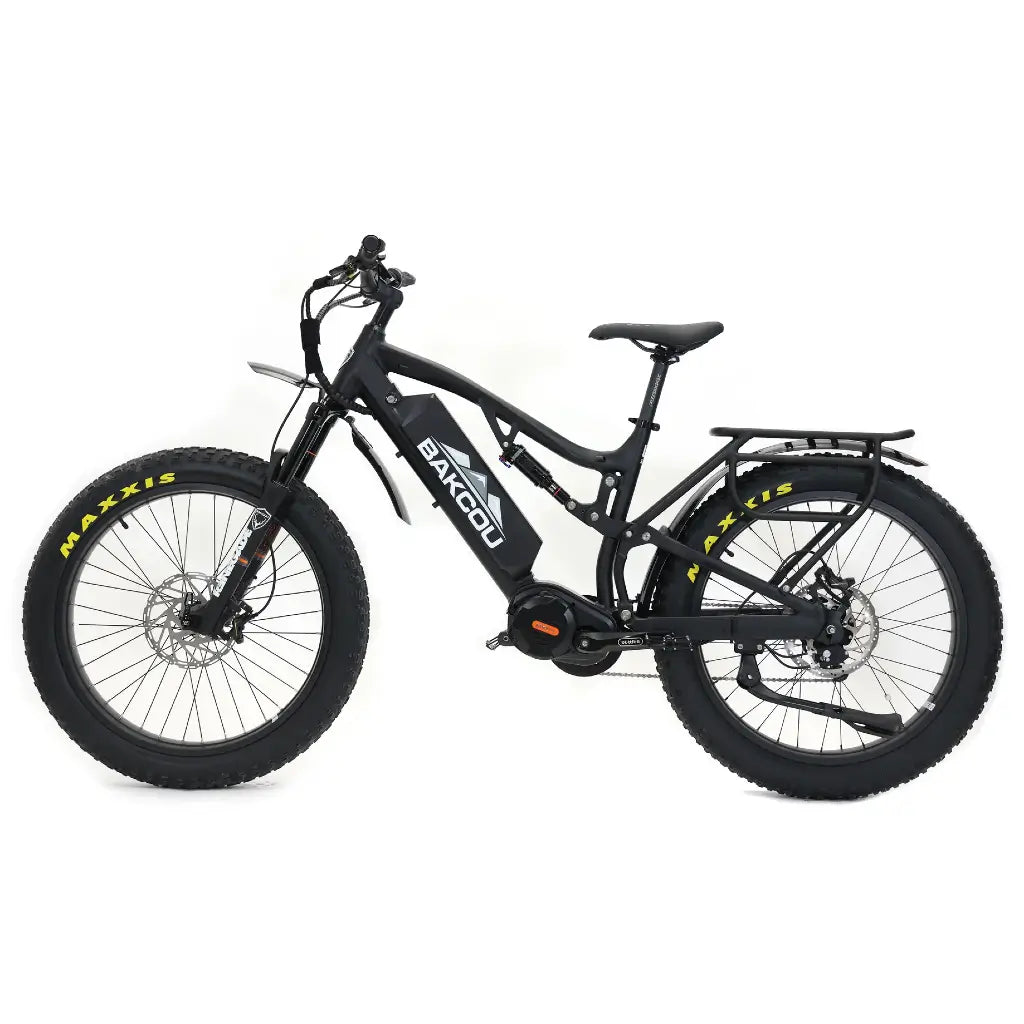 Bakcou Storm Jäger Full Suspension Fat Tire Electric Bike black left side
