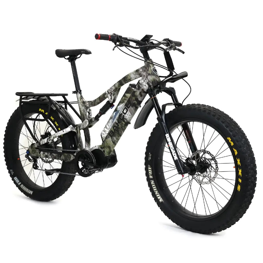 Bakcou Storm Jäger Full Suspension Fat Tire Electric Bike  Kryptec right slant