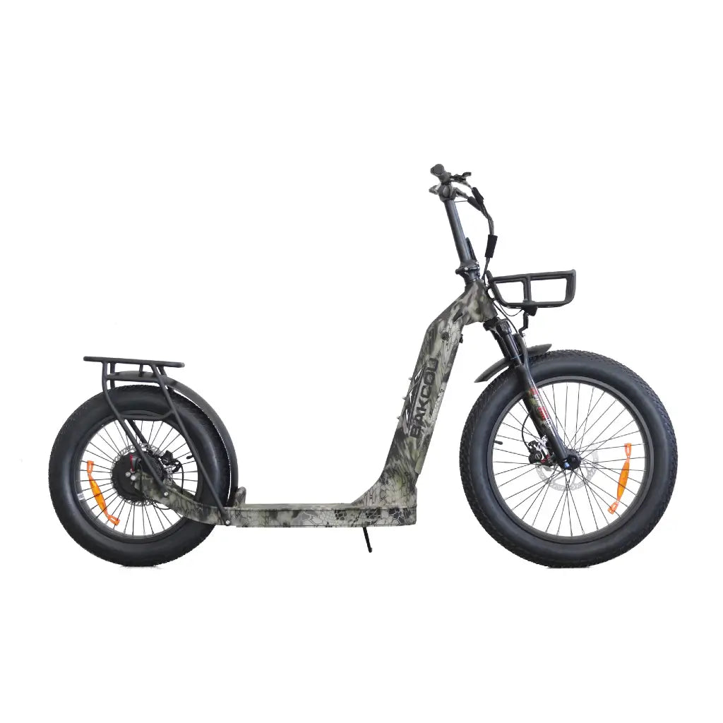 Bakcou Timberwolf 750W 48V Fat Tire Electric Scooter  Kryptek right side
