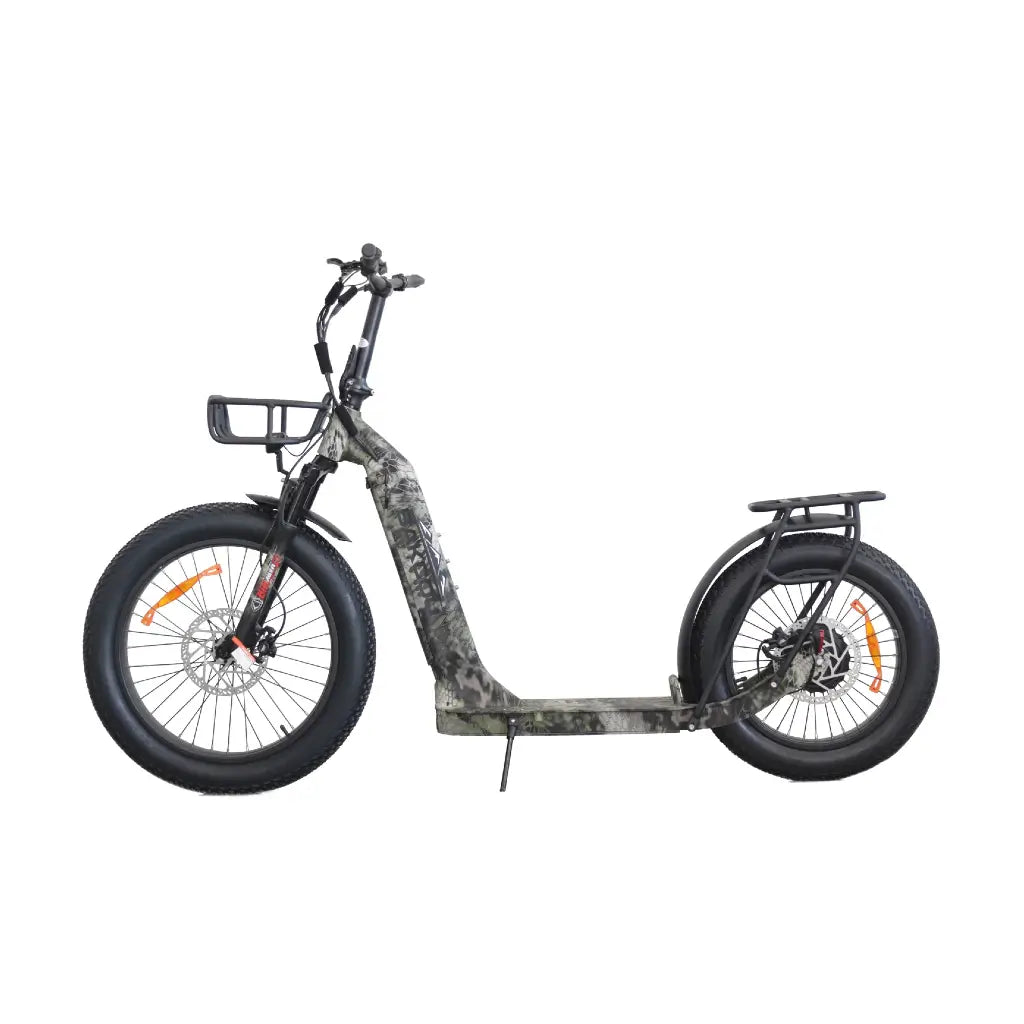Bakcou Timberwolf 750W 48V Fat Tire Electric Scooter  Kryptek left side
