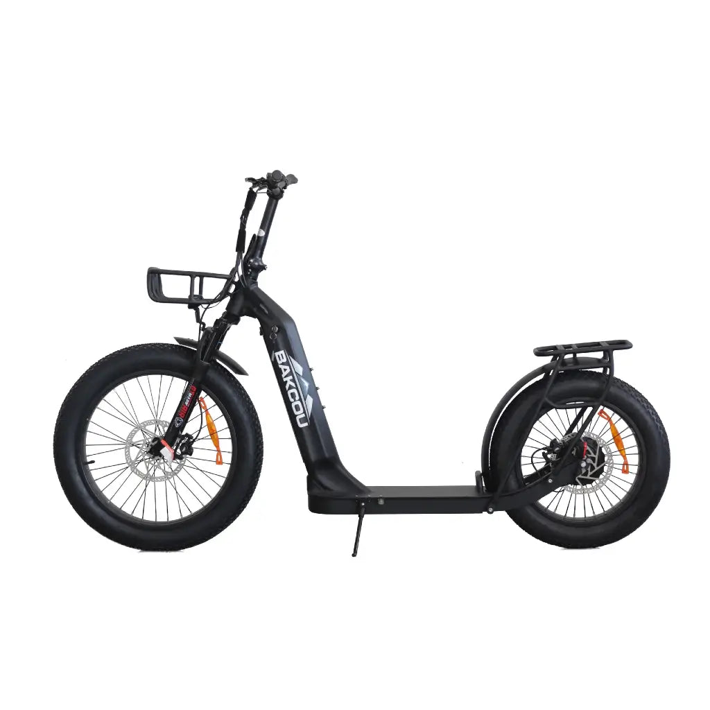 Bakcou Timberwolf 750W 48V Fat Tire Electric Scooter black left side