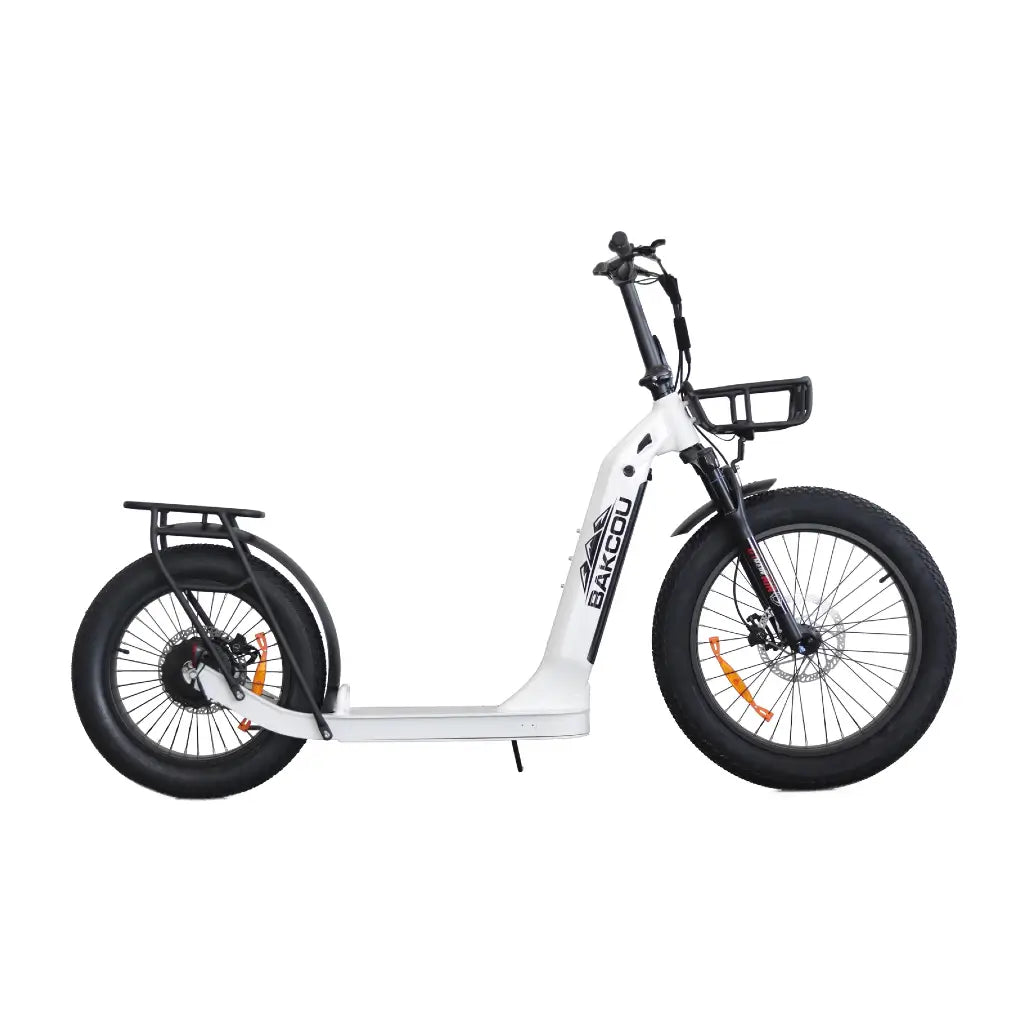 Bakcou Timberwolf 750W 48V Fat Tire Electric Scooter white right side