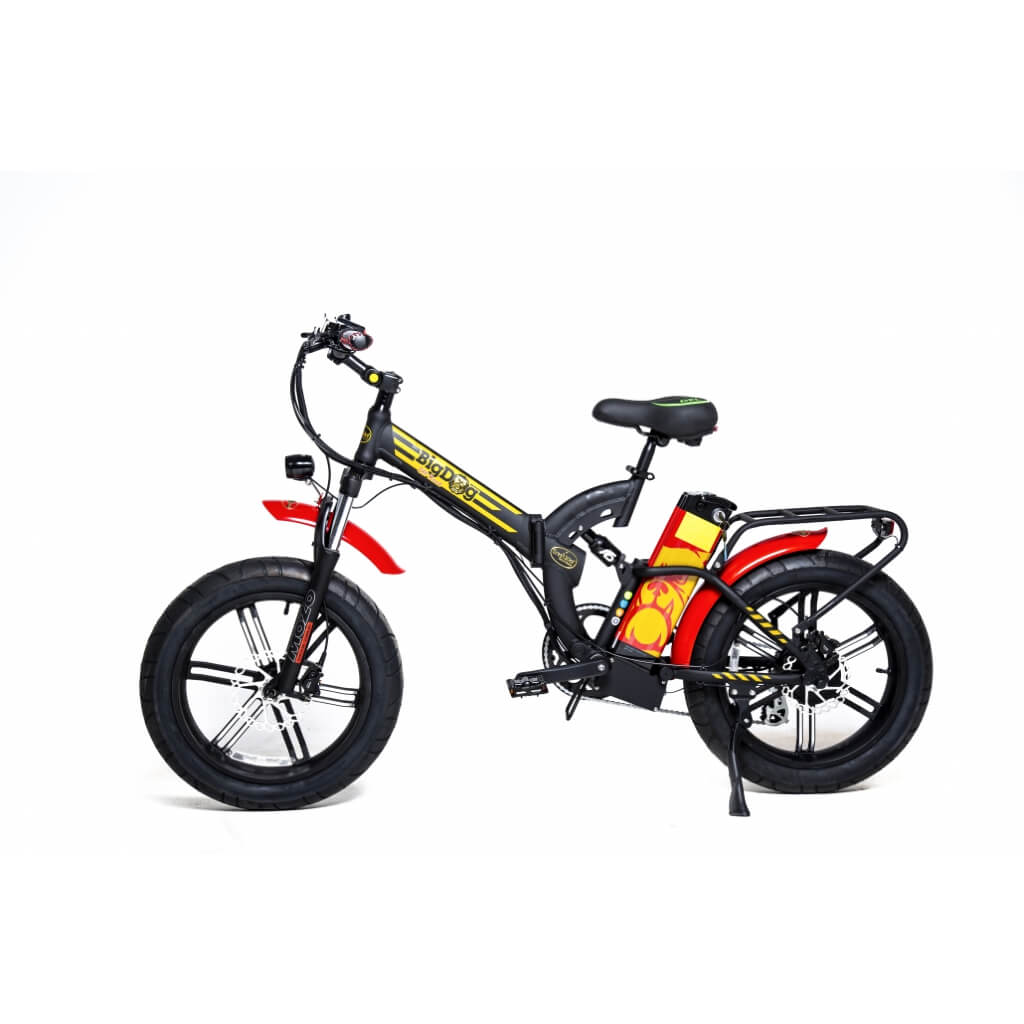 Green Bike Big Dog 750W 48V Off-Road Folding Fat Tire Electric Motion Bike
