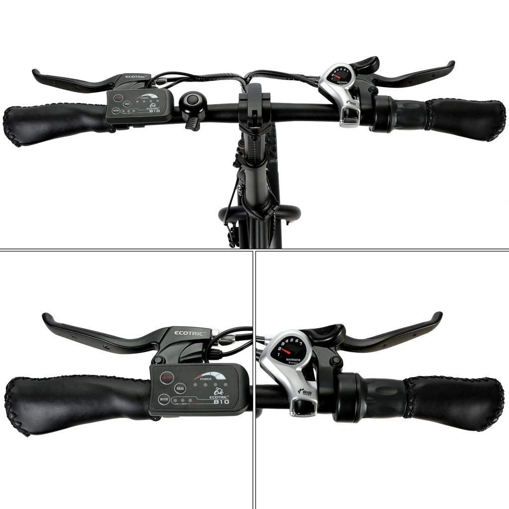 UL Certified - Ecotric Dolphin 36V 500W Portable Folding Fat Tire Electric Bike