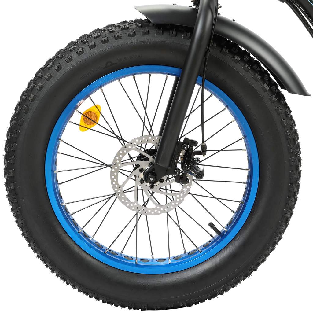 UL Certified - Ecotric Dolphin 36V 500W Portable Folding Fat Tire Electric Bike