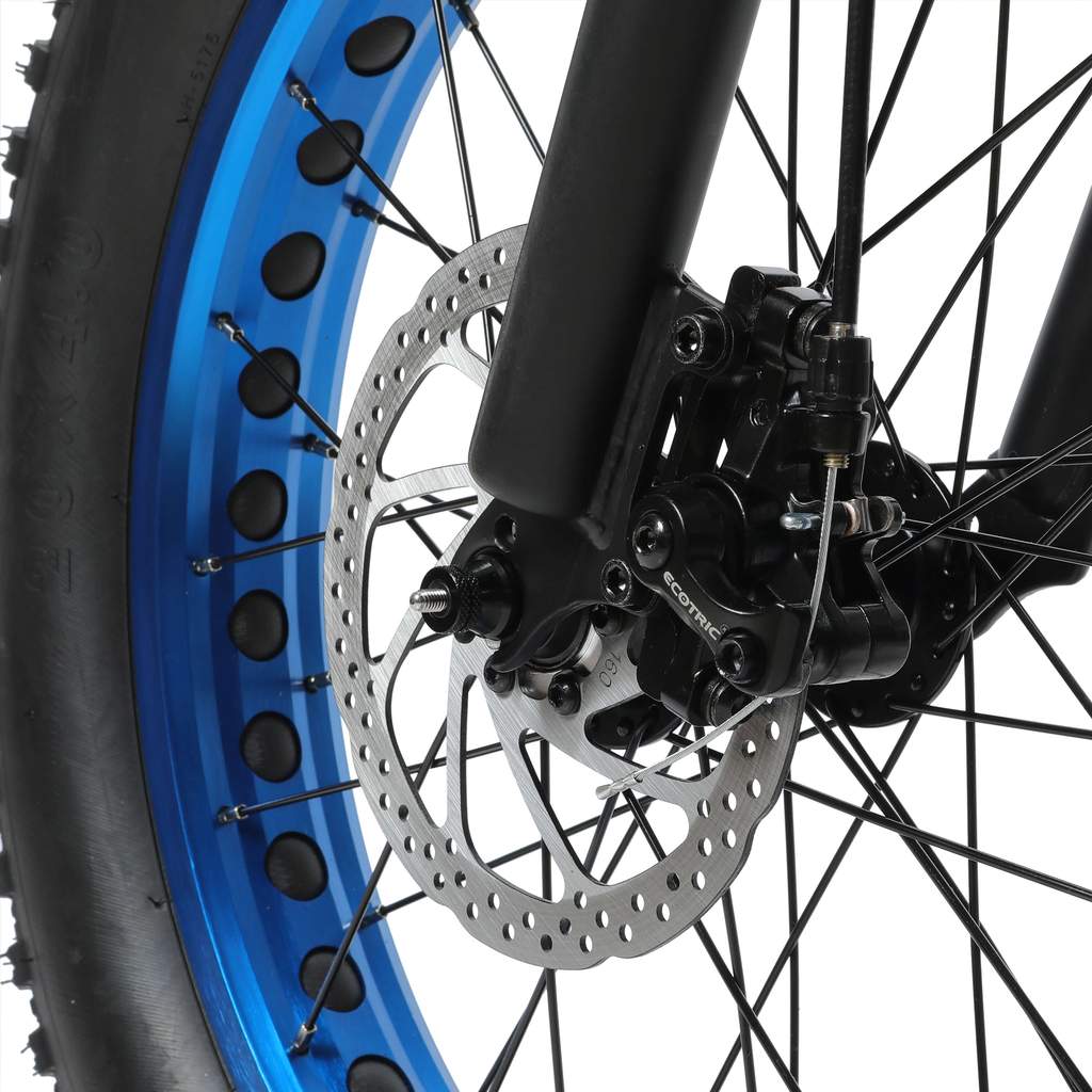 UL Certified - Ecotric Dolphin 36V 500W Portable Folding Fat Tire Electric Bike