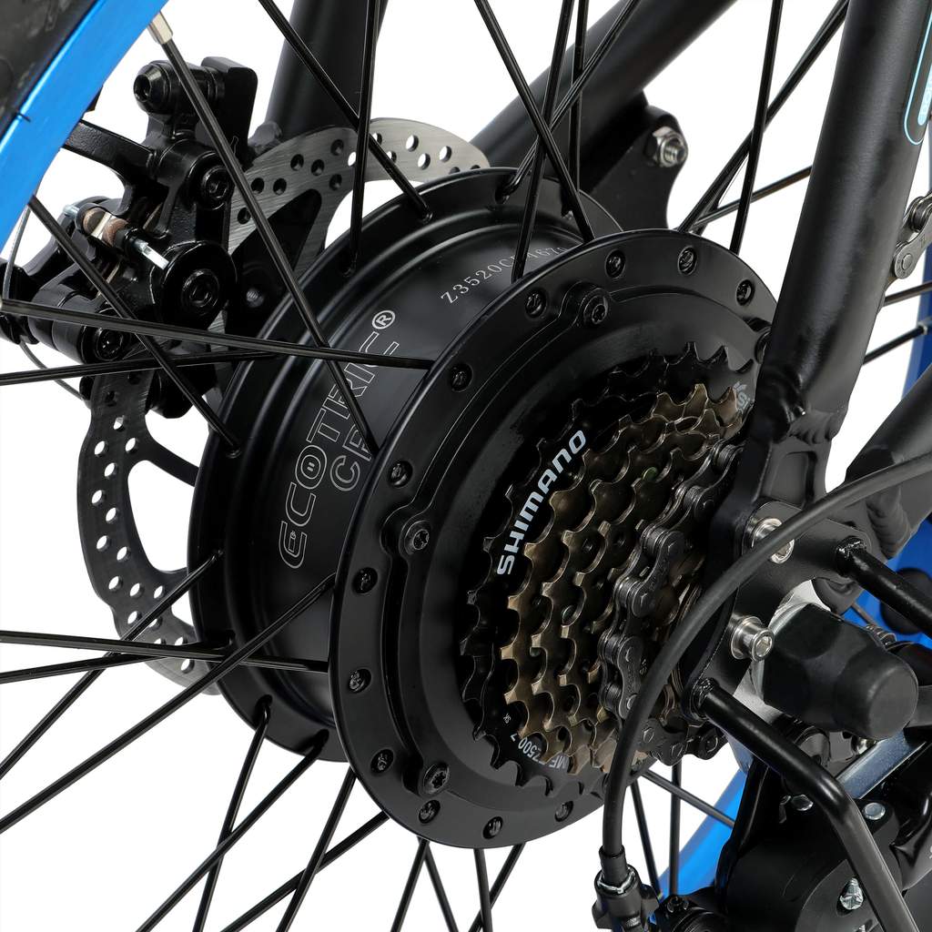 UL Certified - Ecotric Dolphin 36V 500W Portable Folding Fat Tire Electric Bike