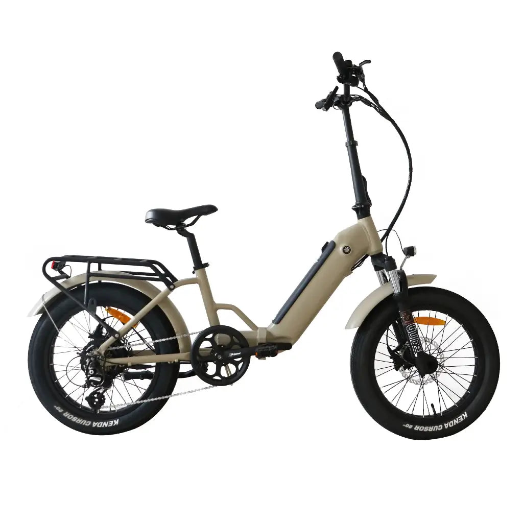 Coastal Cruiser 750W 48V Fat Tire Step-Thru Foldin Electric Bike Sand Right Side