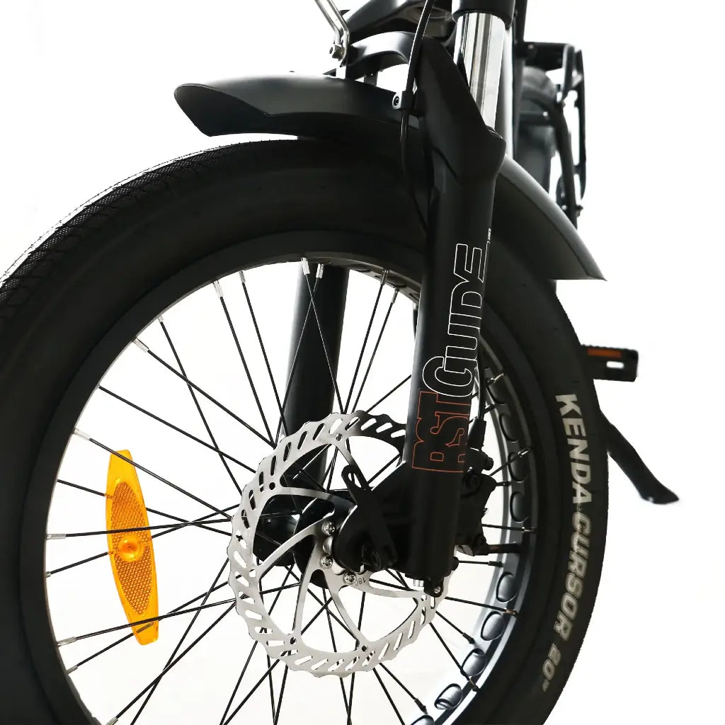 Coastal Cruiser 750W 48V Fat Tire Step-Thru Foldin Electric Bike Fork
