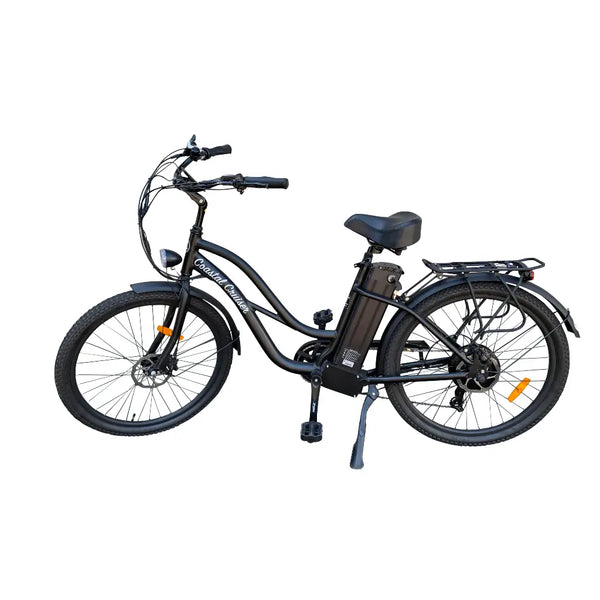 Coastal Cruiser Classic Cruiser 500W 48V 26x2 Step-Thru Electric Bike ...