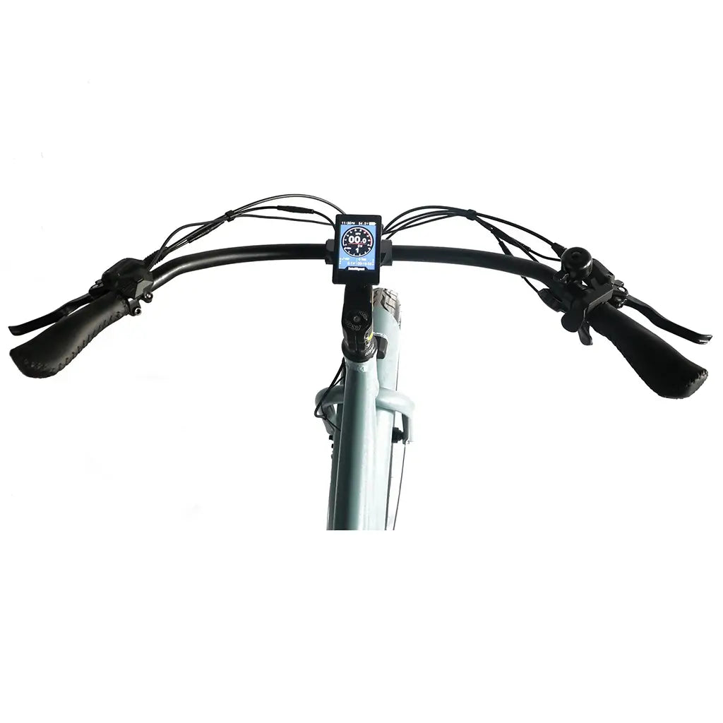 Coastal Cruiser Classic Beach Cruiser 750W 52V 24x3 Step Over Electric Bike Gray Handlebar