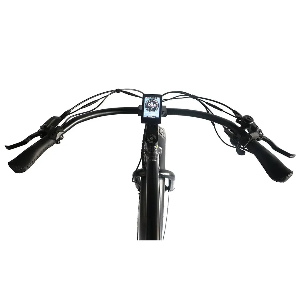 Coastal Cruiser Classic Beach Cruiser 750W 52V 24x3 Step Over Electric Bike Black Handlebar