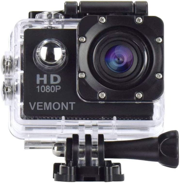 Action Sports Camera 1080P, WiFi Camera HD 2.0 Inch 40m/131ft for Cycling, Underwater Waterproof Snorkel, Surf