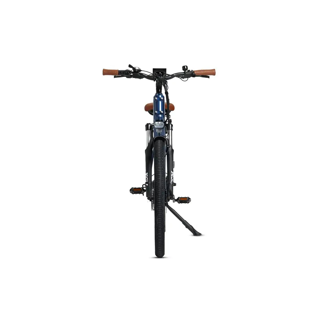 Dirwin Pacer 500W 48V Step Through Commuter Electric Bike Blue Front View