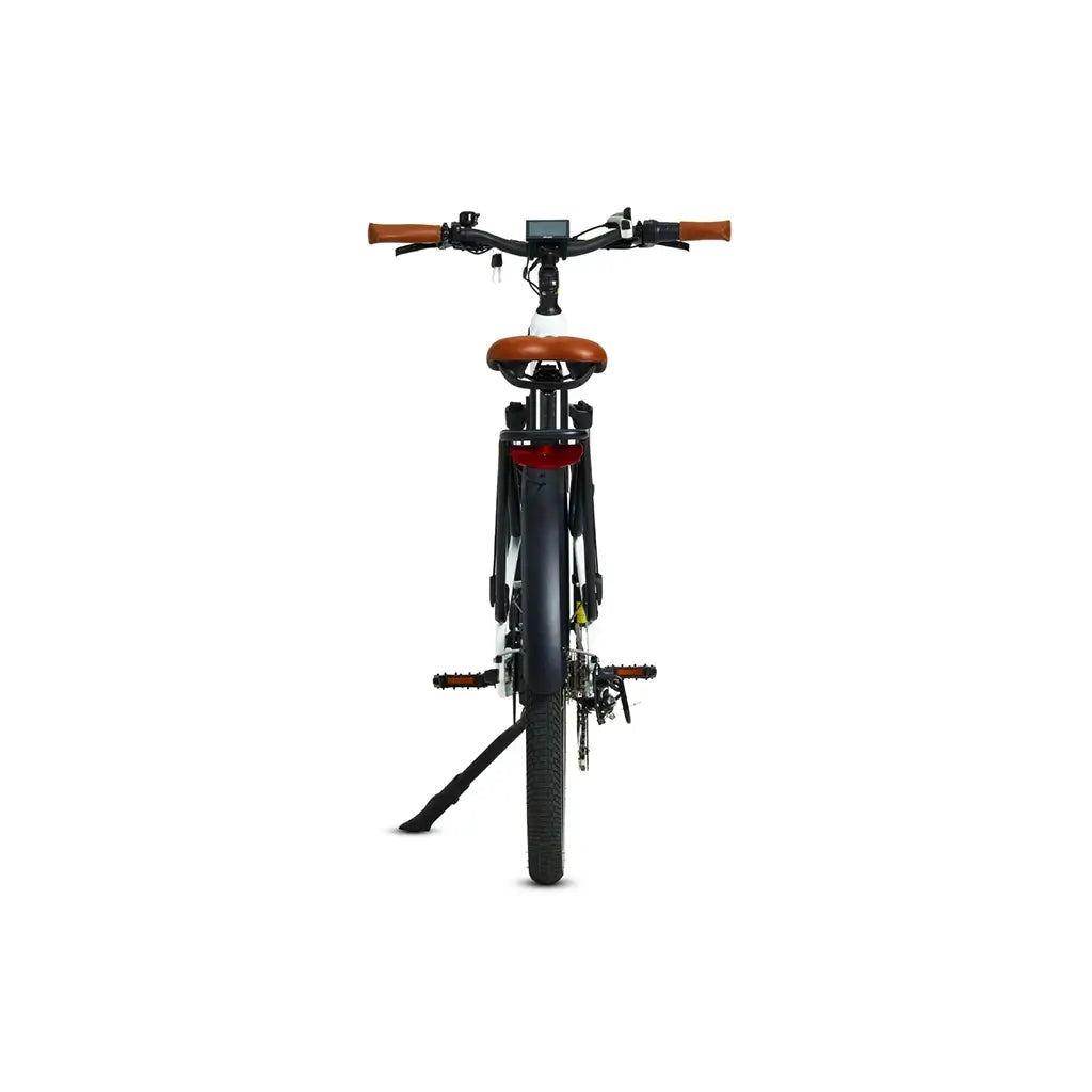 Dirwin Pacer 500W 48V Step Through Commuter Electric Bike Blue Rear View
