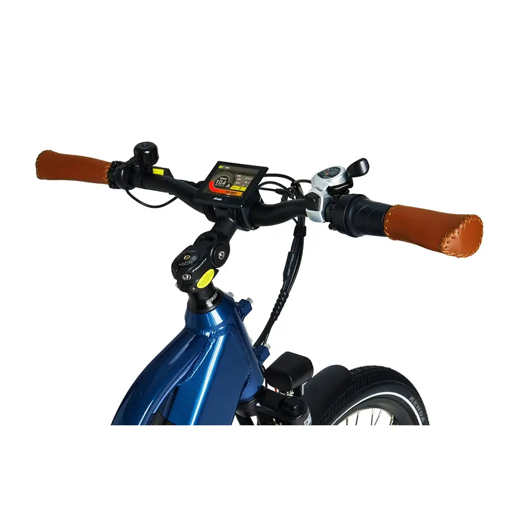Dirwin Pacer 500W 48V Step Through Commuter Electric Bike Blue LCD